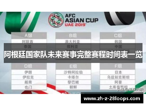 阿根廷国家队未来赛事完整赛程时间表一览